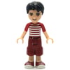 Nate - White/Red Shirt, Dark Red Trousers