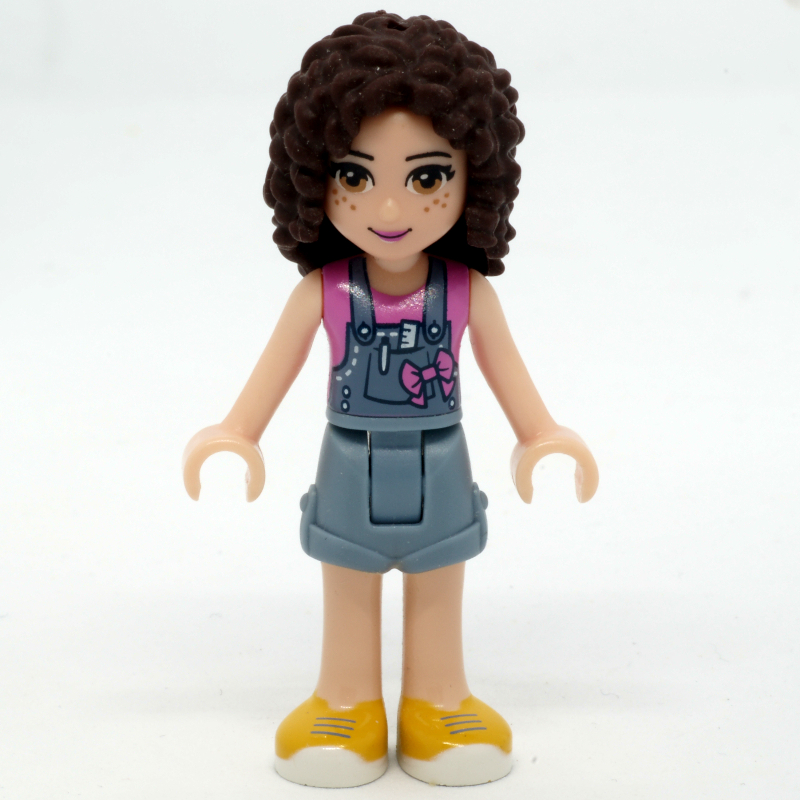 LEGO Laurie - Dark Pink Top, Sand Blue Overall (fig-002418)