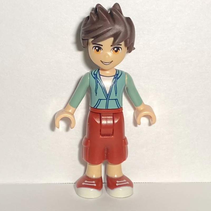LEGO Noah - Sand Green Hoodie, Dark Red Trousers (fig-002420)
