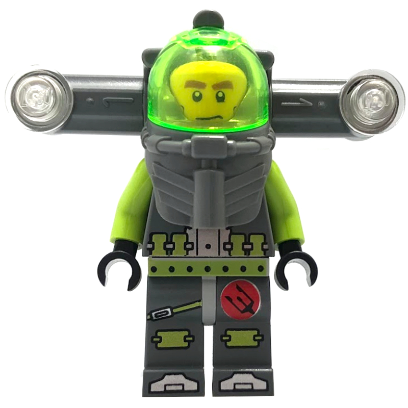 LEGO Axel with Backpack with Wide Lights (fig-002448)