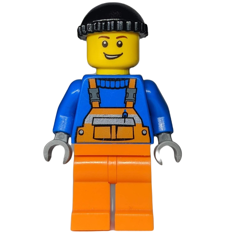 LEGO Worker with Black Hat (Docks) (fig-002486)