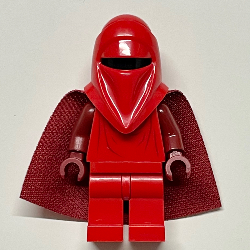 LEGO Royal Guard, Dark Red Hands, 19888 Cape, 3626c Head (fig-002521)
