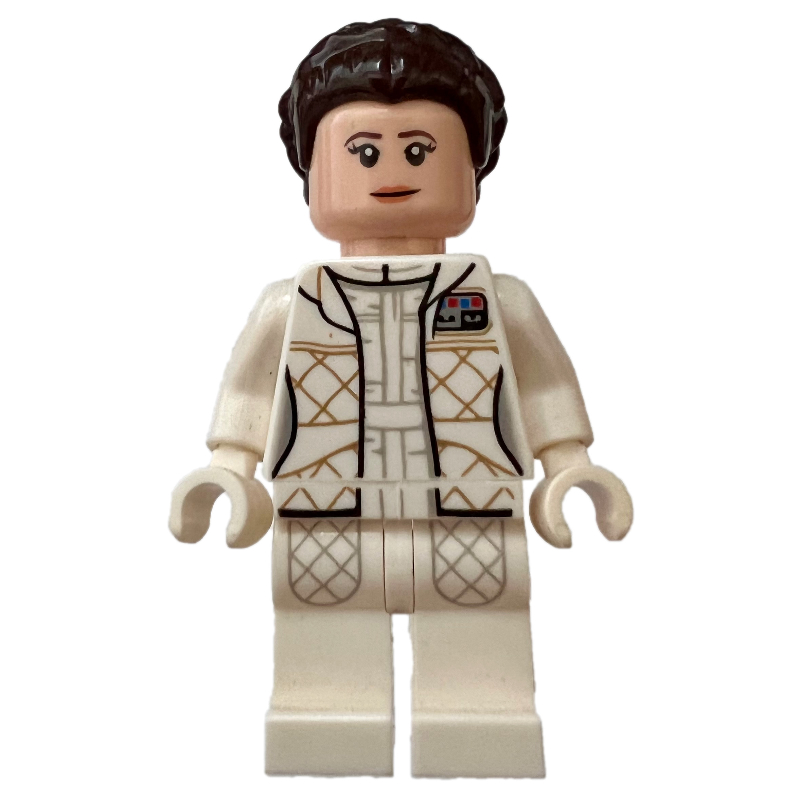 LEGO Princess Leia, Hoth Outfit, White Jacket, Printed Breathing Mask (fig-002549)