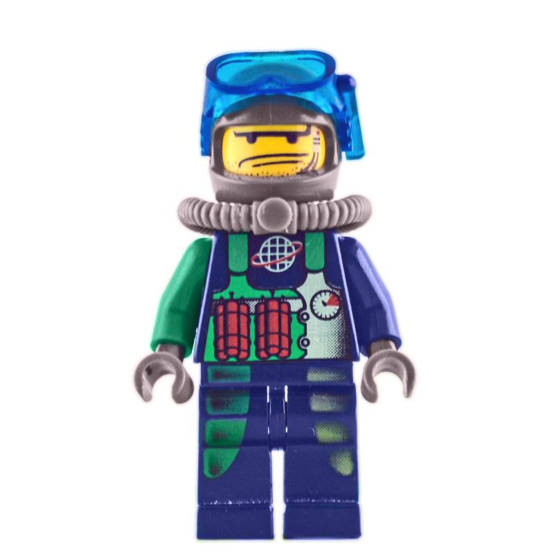 LEGO Crunch with Trans-Dark Blue Diving Mask (fig-002562)