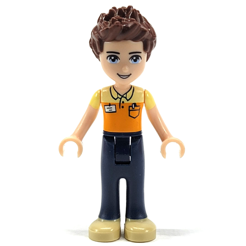 LEGO Daniel - Orange Shirt, Dark BLue Trousers (fig-002583)