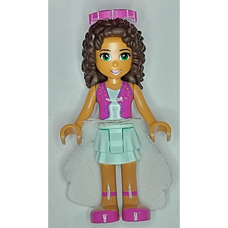 LEGO Andrea- Magenta Vest, Light Aqua Skirt (fig-002588)