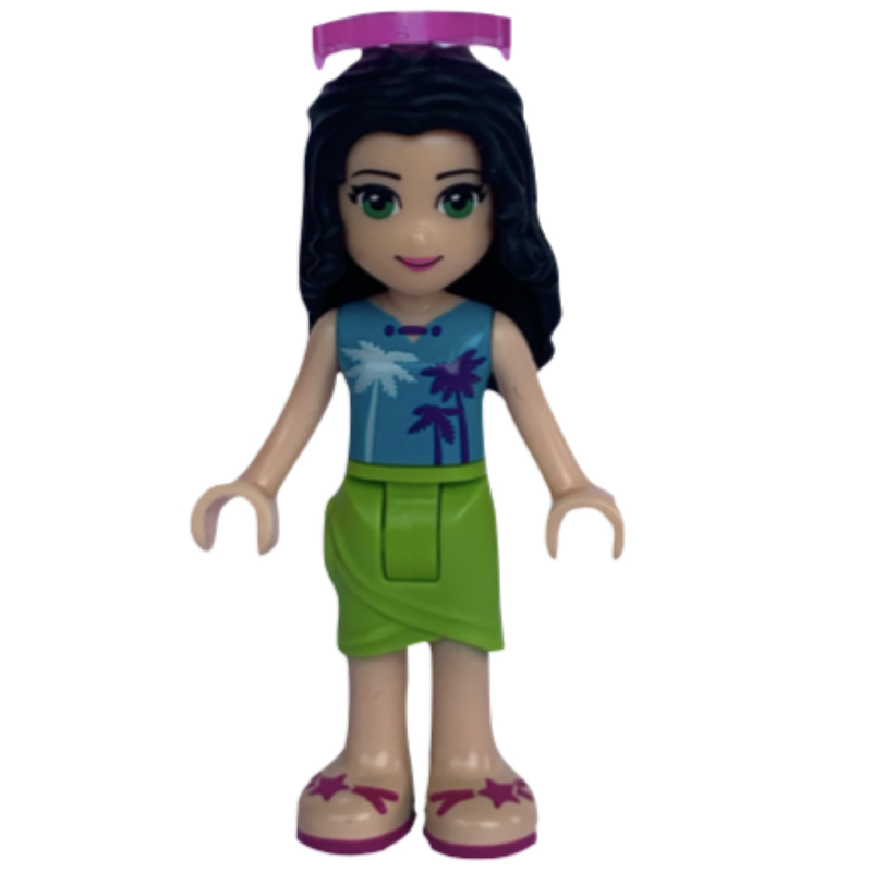 LEGO Emma - Medium Azure Top, Lime Skirt (fig-002593)