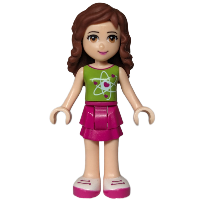 LEGO Olivia - Lime Top, Magenta Skirt (fig-002596)