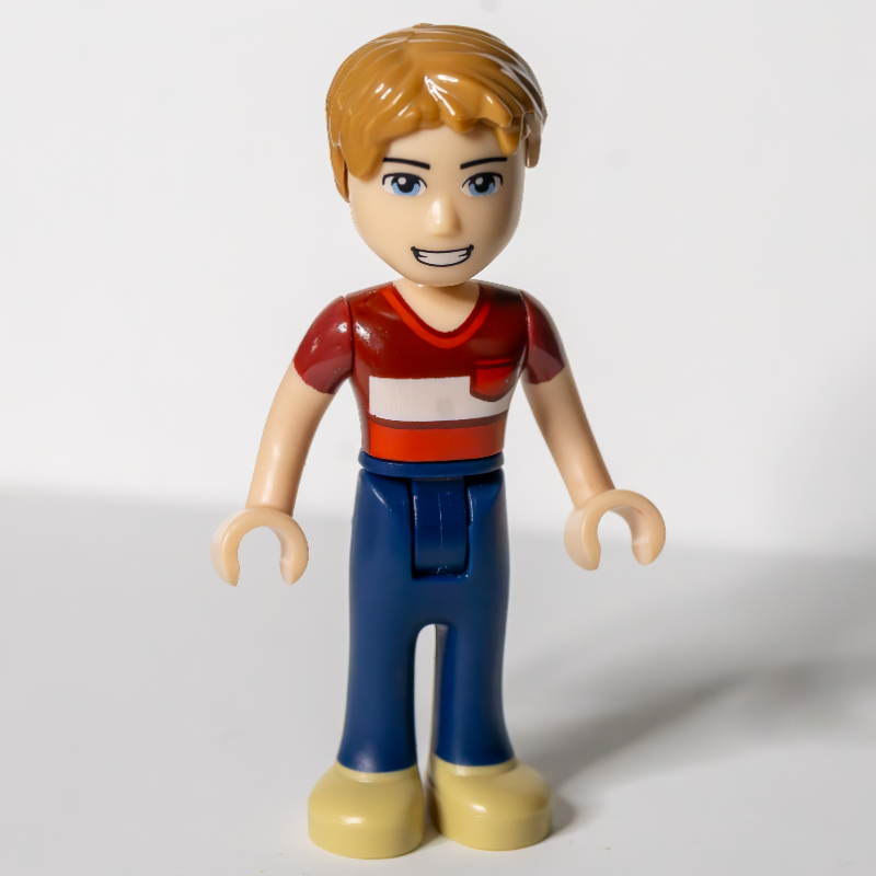 LEGO Henry - Red Shirt, Dark Blue Trousers (fig-002598)