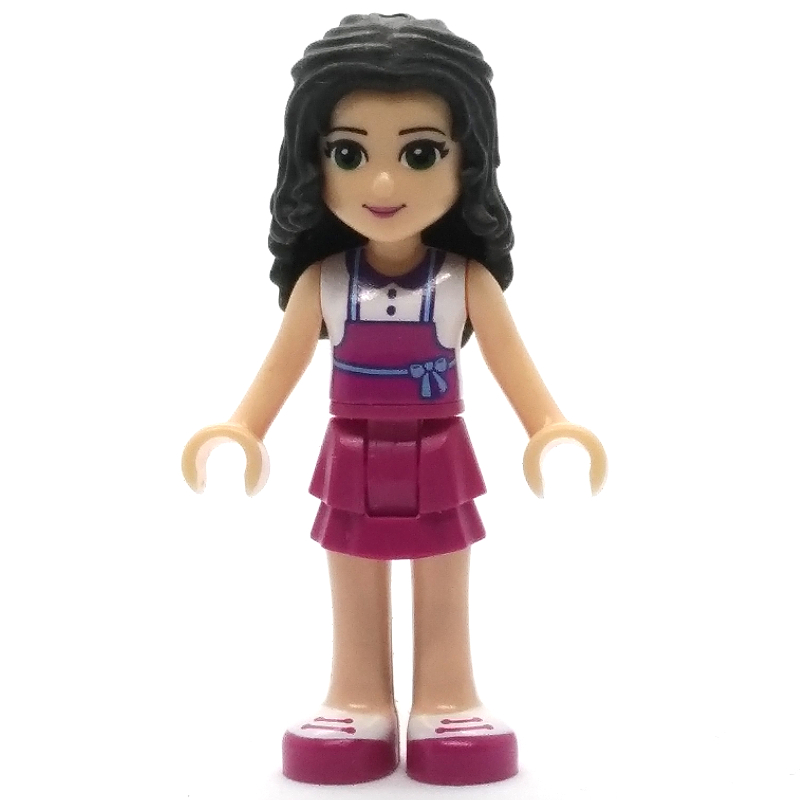 LEGO Emma - White Top, Magenta Apron (fig-002601)