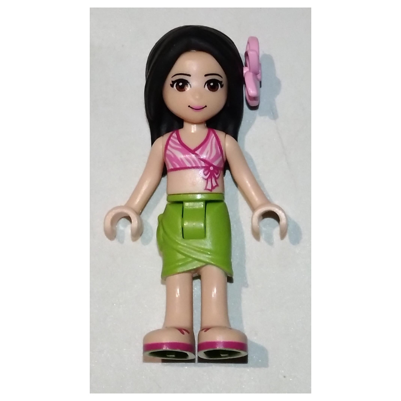 LEGO Martina - Dark Pink Bikini, Lime Skirt (fig-002604)
