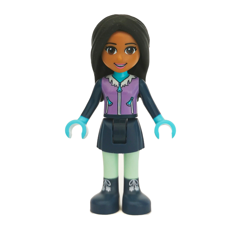 LEGO Amanda - Medium Lavender Ski Vest, Dark Blue Skirt (fig-002608)