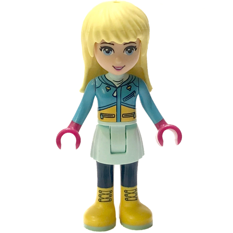 LEGO Stephanie - Medium Azure Ski Vest, Light Aqua Skirt (fig-002610)