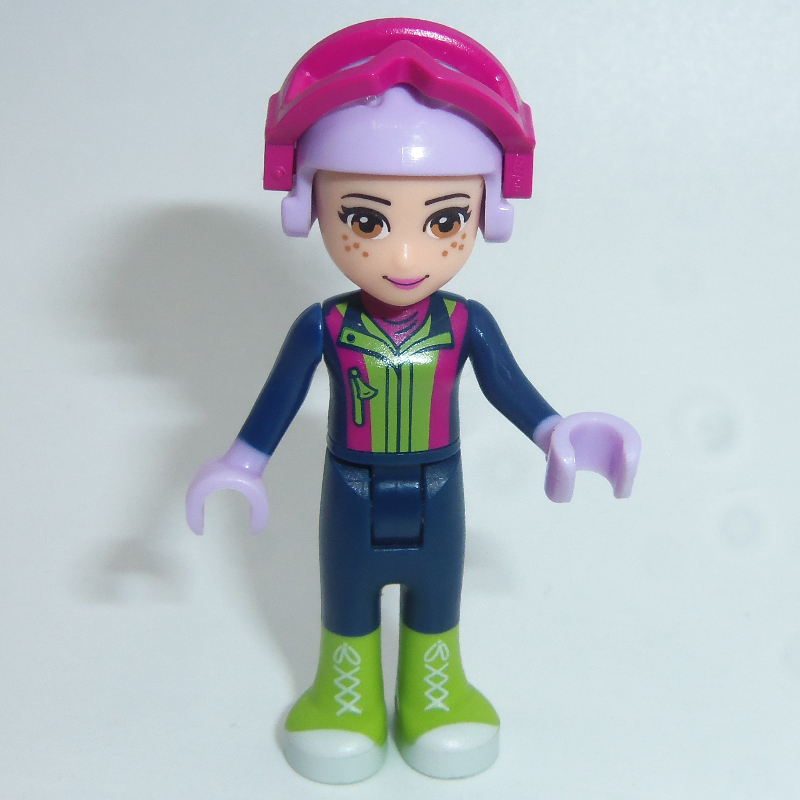 LEGO Mia - Lime Ski Vest, Dark Blue Trousers (fig-002611)
