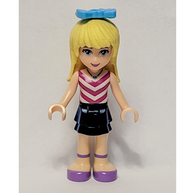 LEGO Stephanie - White/Magenta Top, Dark Blue Skirt (fig-002613)