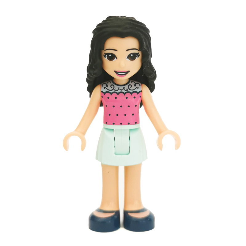 LEGO Emma - Dark Pink Top, Light Aqua Skirt (fig-002619)