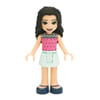 Emma - Dark Pink Top, Light Aqua Skirt