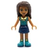 Andrea - Dark Azure/Gold Jacket, Dark Blue Skirt