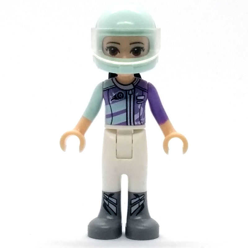 LEGO Emma - Lavender/White Race Suit (fig-002623)