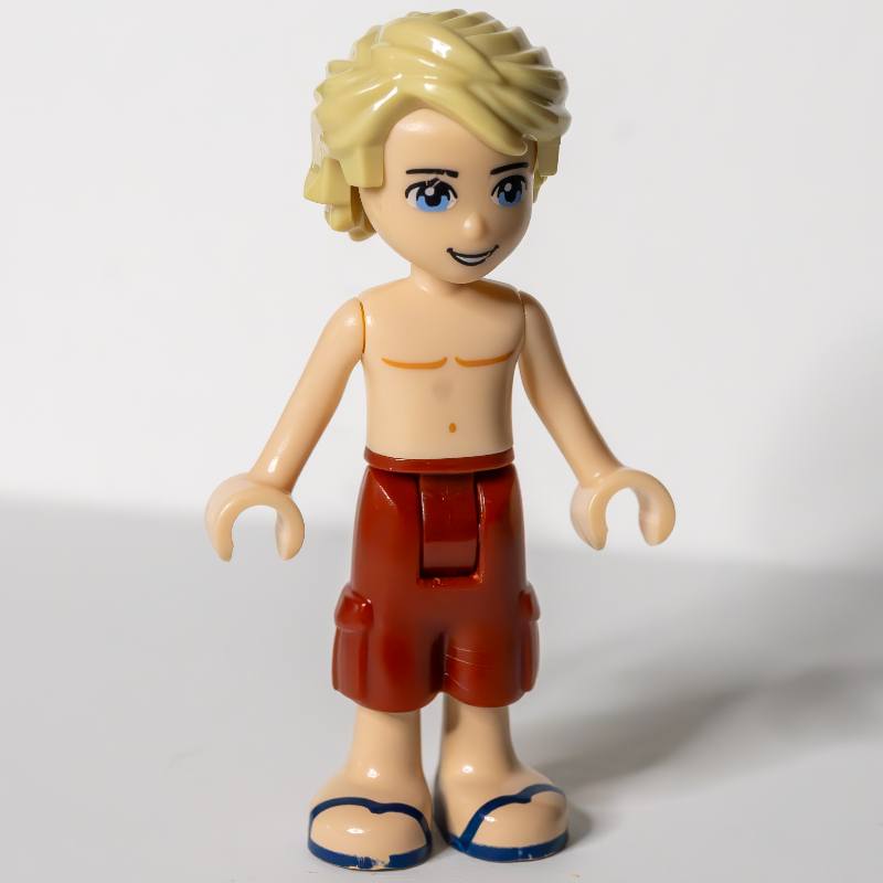 LEGO Mason - Bare Chest, Dark Red Trousers (fig-002632)