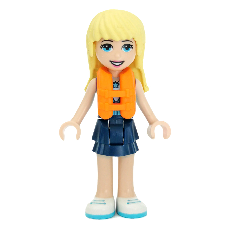 LEGO Stephanie - Azure Top, Dark Blue Skirt, Life Vest (fig-002635)