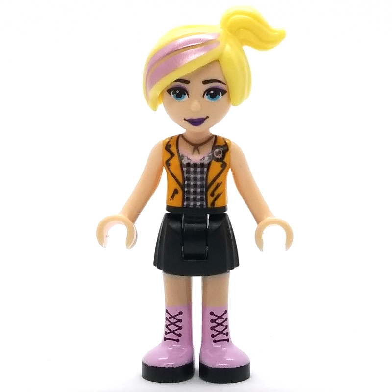 LEGO Chloe - Orange Vest, Black Skirt (fig-002647)