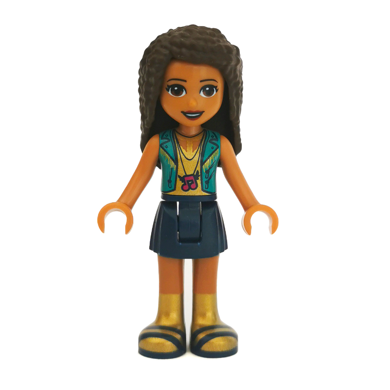 LEGO Andrea - Dark Turquoise Jacket, Dark Blue Skirt (fig-002650)