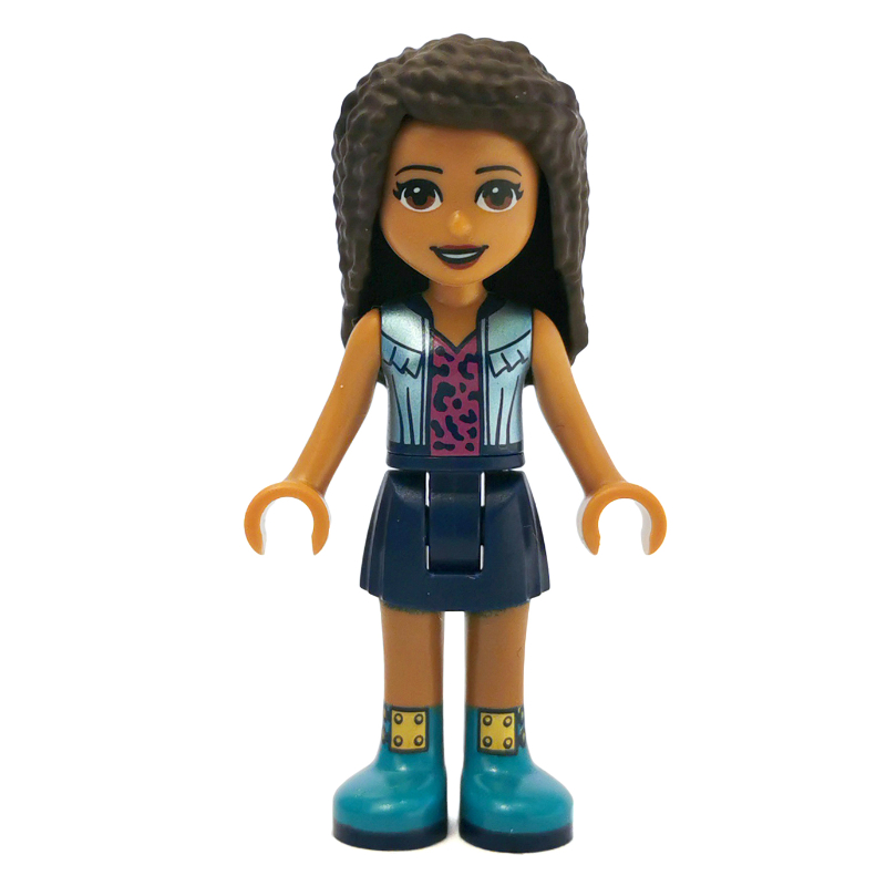 LEGO Andrea - Silver Jacket, Dark Blue Skirt (fig-002652)