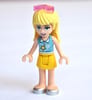 Stephanie - Medium Azure Top, Yellow Skirt