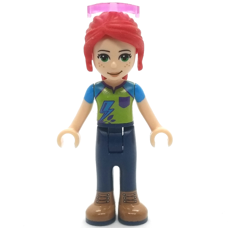 LEGO Mia - Lime/Azure Top, Dark Blue Trousers, Glasses (fig-002667)