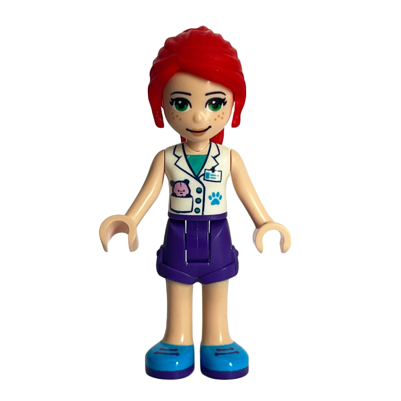 LEGO Mia - White Jacket, Dark Purple Skirt, Veterinarian (fig-002680)