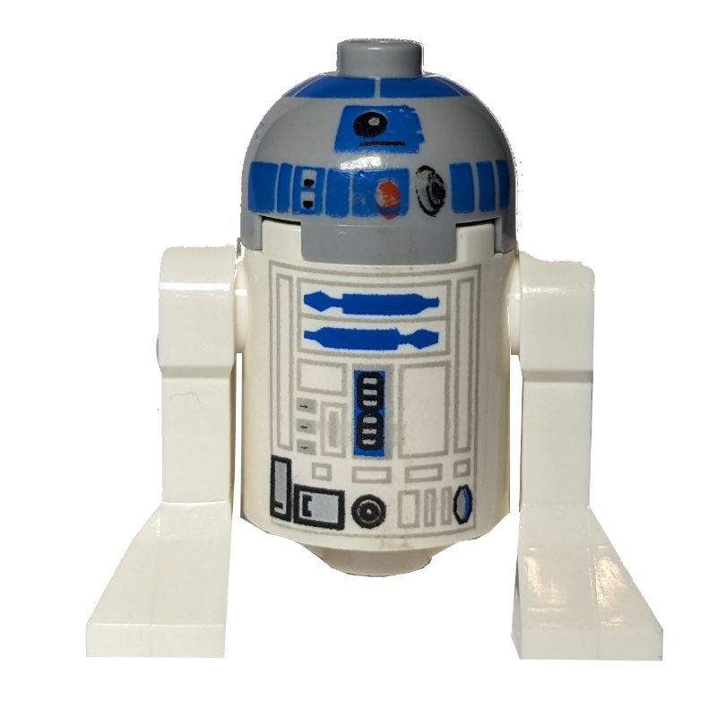LEGO Astromech Droid, R2-D2, Light Bluish Gray Dome (fig-002687)
