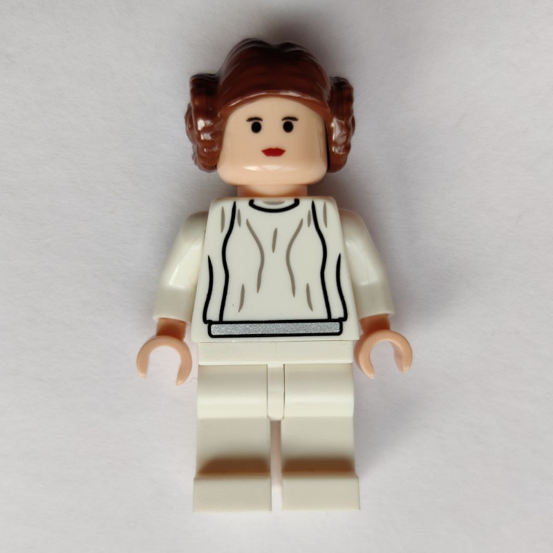 LEGO Princess Leia, White Robe, Reddish Brown Hair (fig-002688)