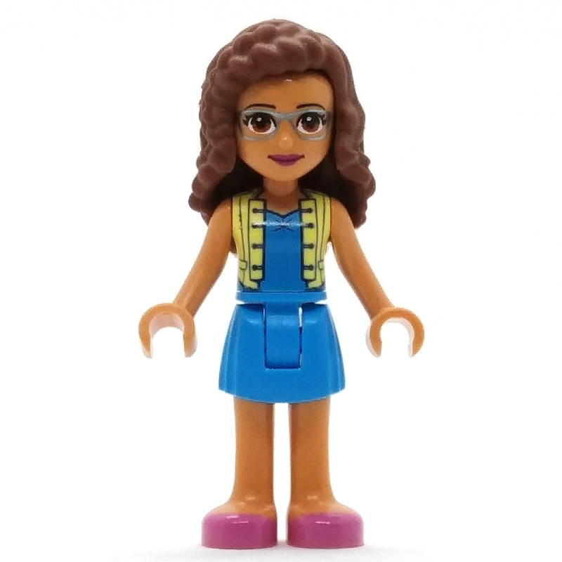 LEGO Olivia - Bright Light Yellow Jacket, Dark Azure Skirt (fig-002707)