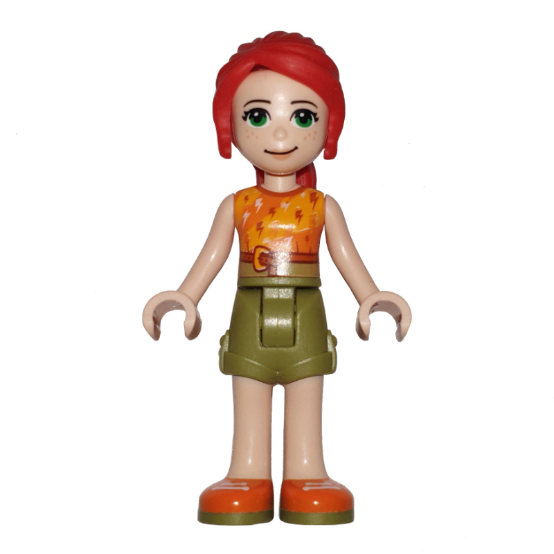 LEGO Mia - Orange Top, Olive Green Skirt (fig-002709)