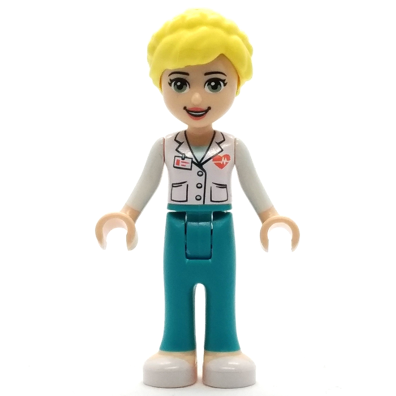 LEGO Dr. Maria - White Lab Coat, Dark Turquoise Trousers (fig-002716)