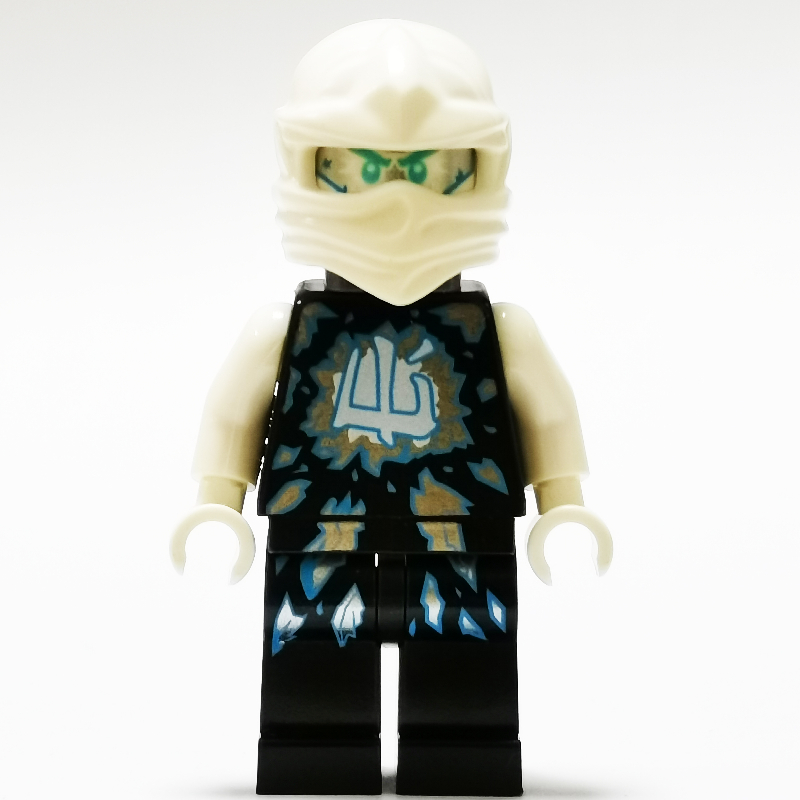 LEGO Zane in Airjitzu Outfit with Neck Bracket and Tile with Clip (Possession) (fig-002722)