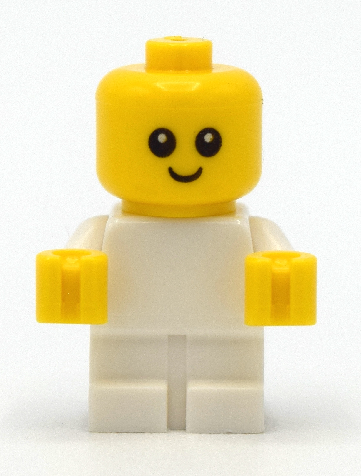 LEGO Baby, White Body - Head with neck (fig-002729)