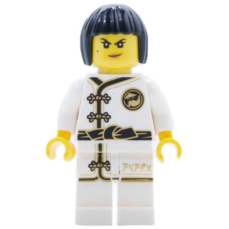 LEGO Nya in White Training Gi with Bob Cut Hair (fig-002821)