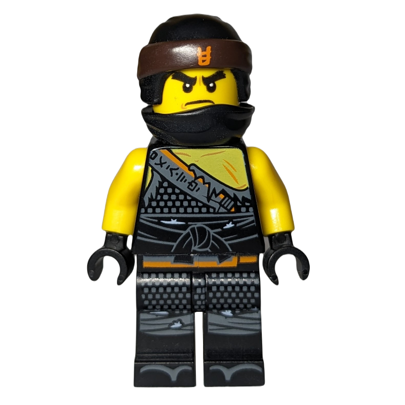 LEGO Cole with Orange Asian Symbol on Head Wrap (Hunted) (fig-002908)