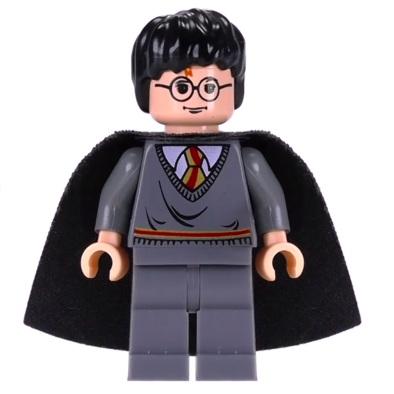 LEGO Harry Potter, Gryffindor Sweater, Black Cape (fig-003085)