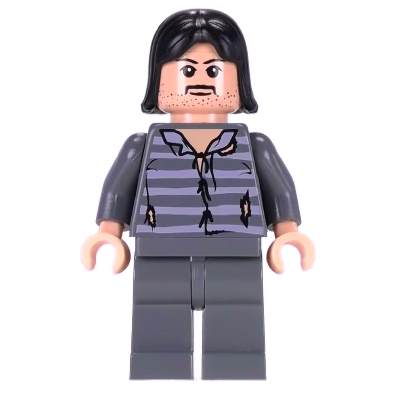 LEGO Sirius Black, Dark Bluish Gray Prison Outfit (fig-003087)
