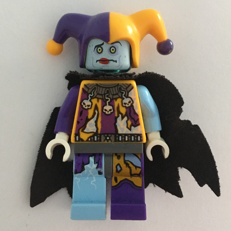 LEGO Jestro in Bright Light Orange and Dark Purple Outfit with Tattered Cape (fig-003103)
