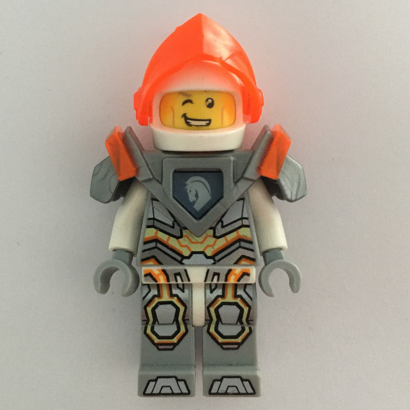 LEGO Lance Richmond with Trans-Neon Orange Visor and Shoulder Armor (fig-003104)