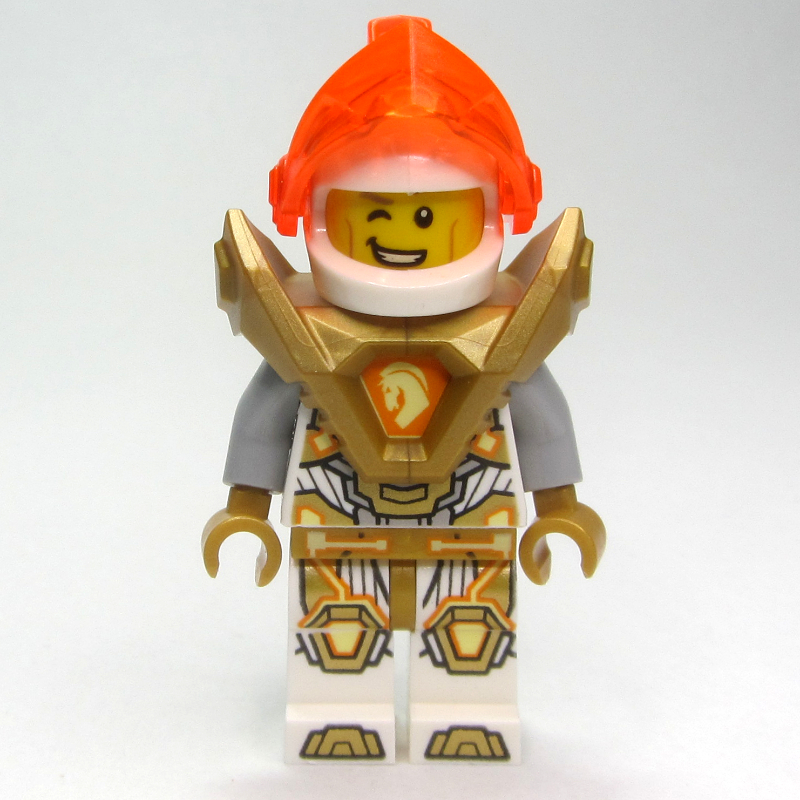 LEGO Lance Richmond with Trans-Neon Orange Visor and Shoulder Armor with Orange Chest Emblem (fig-003109)