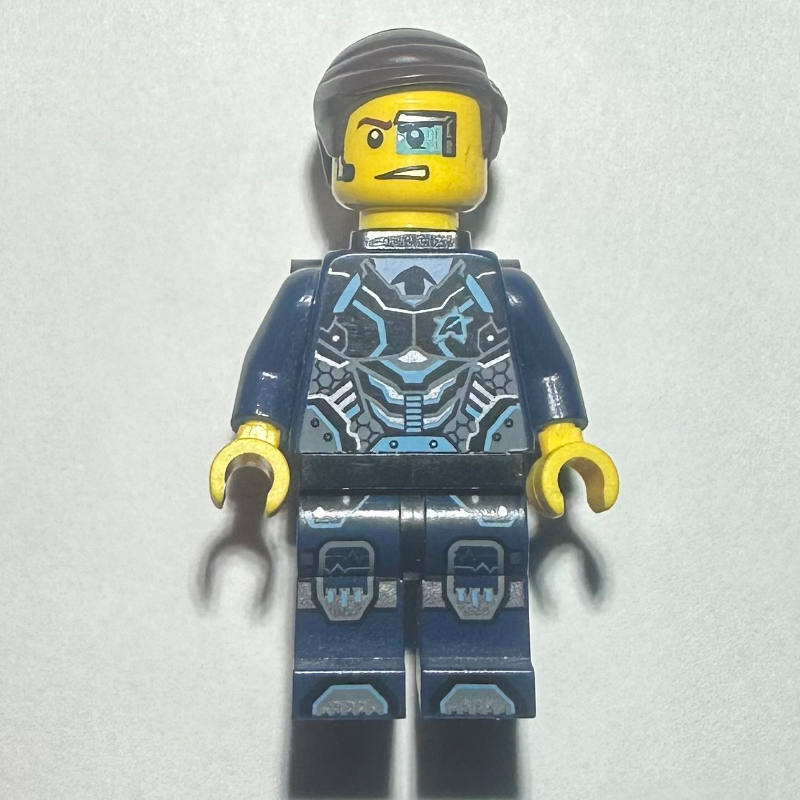 LEGO Agent Curtis Bolt with Neck Bracket (fig-003412)