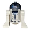 Astromech Droid, R2-D2, Flat Silver Dome, Dark Blue Print with Dark Pink Dots