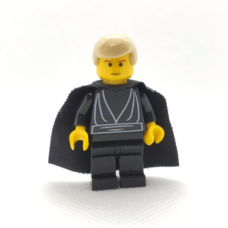 LEGO Luke Skywalker, Black Robes, Yellow Skin, Black Cape (fig-003521)