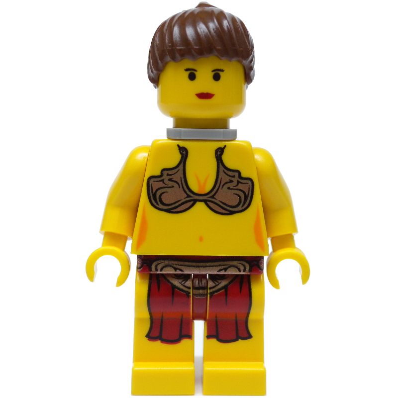 LEGO Princess Leia, Slave Outfit, Yellow Skin, Neck Bracket (fig-003522)