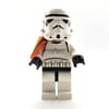 Sandtrooper Squad Leader / Captain, Orange Pauldron, Neck Bracket, Plain Yellow Head